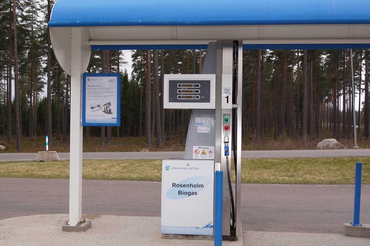 Bild på tankstationen Rosenholm Biogas