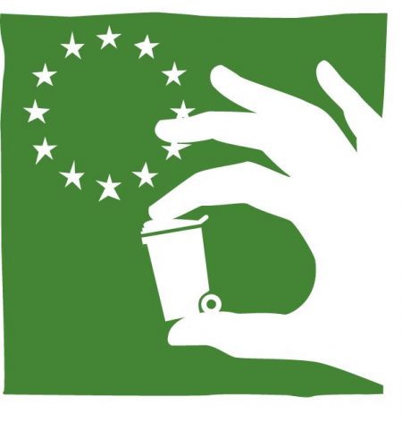 Logga för EU minskar avfallet.